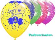 Luftballons Happy Birthday die Geburtstagsdekoration